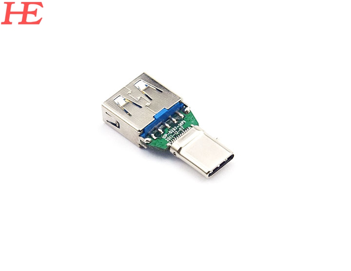 轉接頭Type C 轉USB 3.0AF R17=R0402 5.1K電阻 電容10NF L28.05