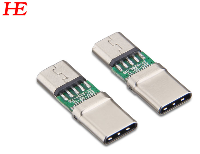 TYPE-CM 轉MICRO USB 2.0BF C1=10Nf R1=56K電阻